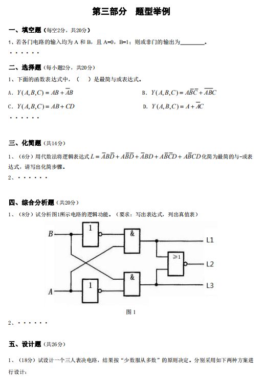 怀化学院2021年专升本《数字电子技术》课程考试大纲