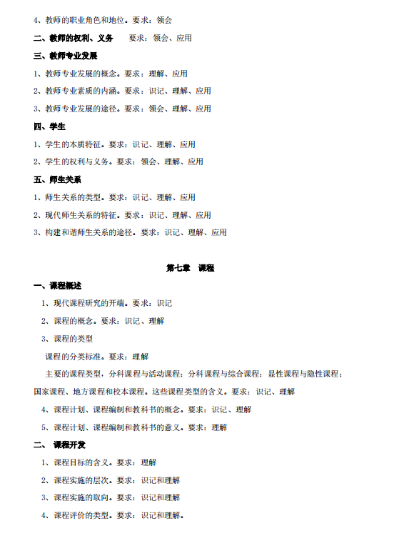 怀化学院2021年专升本《教育学》课程考试大纲