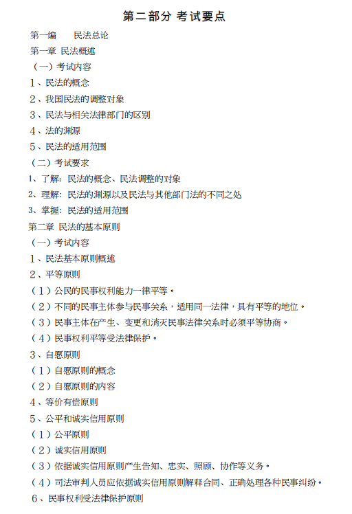 怀化学院2021年专升本《民法学考纲》课程考试大纲