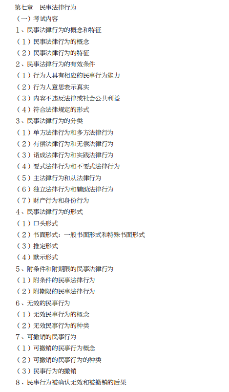 怀化学院2021年专升本《民法学考纲》课程考试大纲